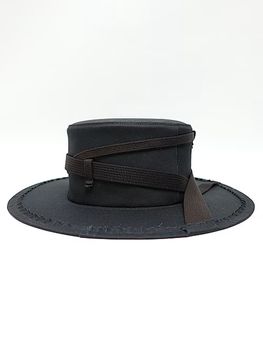Ground Y�����饦��ɥ磻/SOFT CHINO CROSS HAT/BLACK.