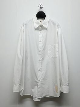 Ground Y�����饦��ɥ磻/120/2 BROADCLOTH STANDARD BIG SHIRT/WHITE.