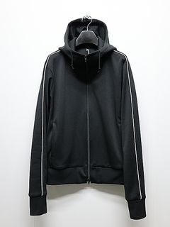 SALE40%OFF/Ground Y�����饦��ɥ磻/Pe SMOOTH HOODED TRACK JACKET/BLACK.