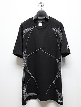 Ground Y�����饦��ɥ磻/20/COTTON JERSEY SPIDER WEB/BLACK.