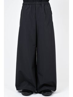 SALE40%OFF/LAD MUSICIANå ߥ塼/3LAYER TAFFETA WIDE PANTS/BLACK