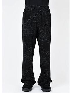 LAD MUSICIANå ߥ塼/40/T SMALL FLOWER STRAIGHT PANTS/BLACK