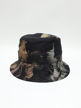 SALE30%OFF/LAD MUSICIAN����å� �ߥ塼�������/BUCKET HAT ROSE+CAT/BLACK BEIGE