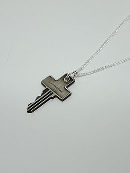 LAD MUSICIAN����å� �ߥ塼�������/CROSS KEY NECKLACE/BLACK