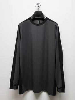 RIPVANWINKLE����åץ����󥦥��󥯥�/Viscose nylon stretch TRACK LINE JERSEY/C.GRAY