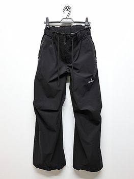 �㴰���THE ONENESS�������ͥ�/Sustinable Tuffeta Line Loose Pants/Black&WhiteLINE