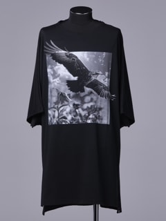 THE ONENESSͥ/ǽȾϿƥ Organic Eco Rayon TENJIKU Boat Neck Dolman T-Shirt/Black