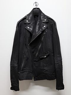 JULIUSꥦ/10oz DENIM BLOUSON2/BLACK.