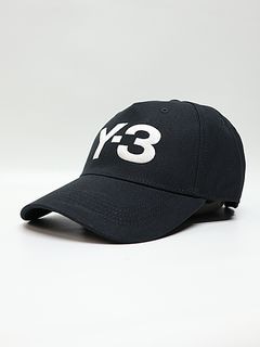 Y-3磻꡼/Y-3 LOGO CAP/BLACK/TALC