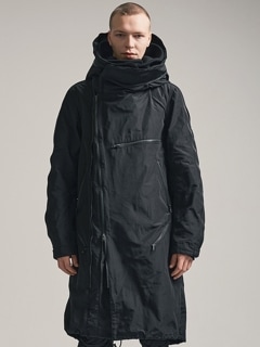 (ͽ)79ͽ/nude:masahiko maruyama ̡:ޥҥޥ/Movekeeoer Fabric MULTIZIP MILITARY PARKA COAT/Black