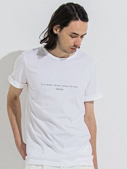 RESOUND CLOTHING���ꥵ����ɥ���������/GIZA DAWN ROLL UP TEE/WHITE.