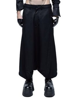 JULIUS����ꥦ��/WOOL/RAYON RING KERSEY TROUSERS10/BLACK.