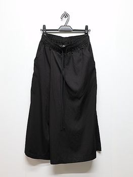 JULIUS����ꥦ��/RAYON/COTTON CLOTH TROUSERS19/BLACK.