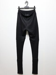 JULIUS����ꥦ��/RAYON/WOOL YARN TROUSERS22/BLACK