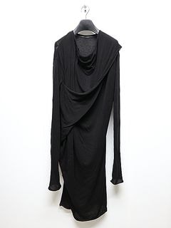 JULIUS����ꥦ��/TEXTURE JERSEY CUT & SEWN4/BLACK