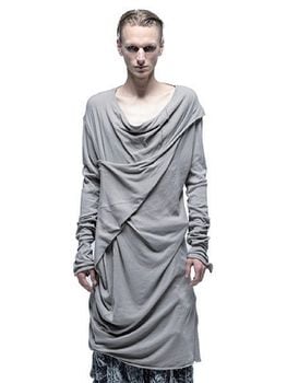 SALE40%OFF/JULIUS����ꥦ��/TEXTURE JERSEY CUT & SEWN4/CEMENT.