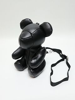 Maison MIHARA YASUHIROSHEEP SKIN DOLLS BEAR MINIMINI BAG/BLK