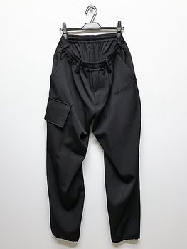 Yohji Yamamoto���襦����ޥ��/Re����� ��֥ե�å�P�ѥ��/BLACK.