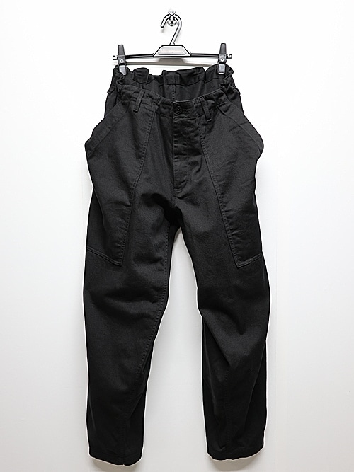 未使用　定番ヨウジヤマモト　カツラギブラックデニム Yohji Yamamoto・ヨウジヤマモト 【正規取扱店】 オフサイド OFFSIDE