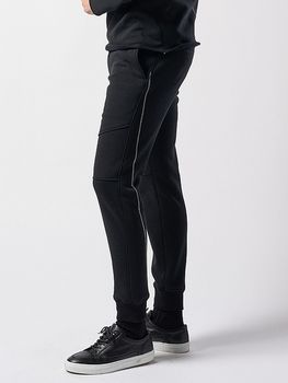 �㴰���wjk�����֥른��������/back boa rib pants/black