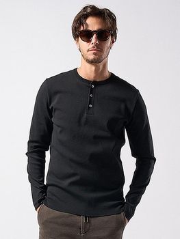�㴰���wjk�����֥른��������/ct surf henley L/S/black