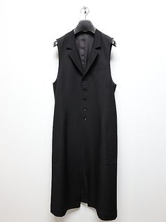 Ground Y饦ɥ磻/W/GABARDINE SINGLE LONG VEST/BLACK
