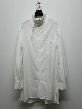 Ground Y�����饦��ɥ磻/50/- BROAD STAND COLLAR SHIRT/WHITE.