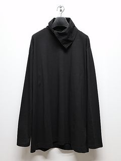 Ground Y饦ɥ磻/30/- COTTON JERSEY TURTLENECK LONG SLEEVED T-SHIRT/BLACK