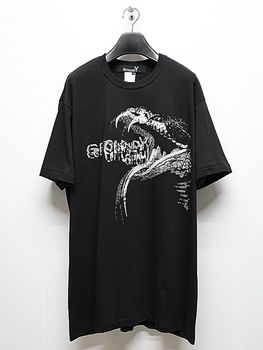 Ground Y�����饦��ɥ磻/20/cotton jesey snake/BLACK.