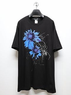 Ground Y�����饦��ɥ磻/20/cotton jesey flower&Spider/BLACK