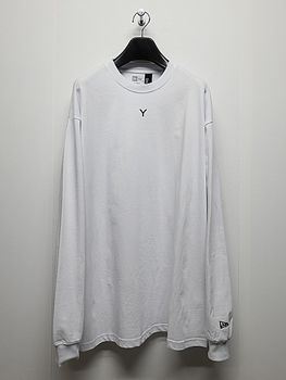 Ground Y�����饦��ɥ磻/NEWERA L/S Oversized Performance Tee/WHITE.