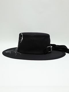 Ground Y饦ɥ磻/cotton twill scarf hat/BLACK