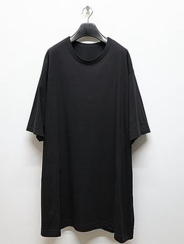 Ground Y�����饦��ɥ磻/30/- COTTON JERSEY SLIT JUMBO T-SHIRT/BLACK.
