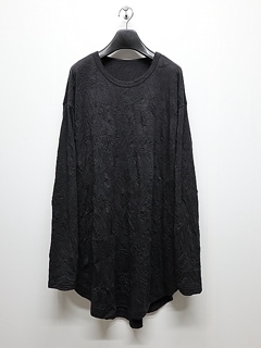 Ground Y饦ɥ磻/COTTON POLYESTER HEM JUMBO LONG SLEEVED T/BLACK