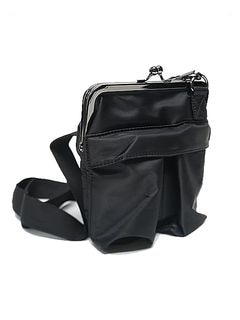 Ground Y�����饦��ɥ磻/POLYESTER SMALL HELMET BAG WITH CLASP/BLACK