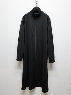 Ground Y饦ɥ磻/PE SMOOTH NECK RIBBED LONG BLOUSE/BLACK