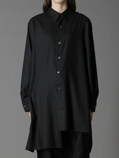 Ground Y饦ɥ磻/TR VIYELLA ASYMMETERY SHIRT/BLACK