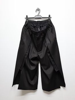 Ground Y�����饦��ɥ磻/TR VIYELLA SHORT PANTS TYPE1/BLACK.