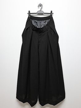 THE ONENESS�������ͥ�/Bio Voil Drape Slacks/Black