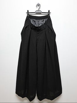 THE ONENESS�������ͥ�/Bio Voil Drape Slacks/Black.