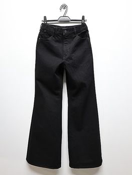LAD MUSICIAN����å� �ߥ塼�������/14oz DENIM FLARE PANTS/BLACK