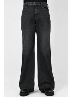LAD MUSICIANå ߥ塼/14oz DENIM FLARE PANTS/BLACK
