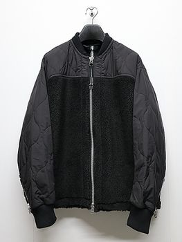 RIPVANWINKLE����åץ����󥦥��󥯥�/�ȥ������ʥܥ����㡼�� �� ����ƥ��� COMBINATION ZIP BOA JERSEY/BLACK