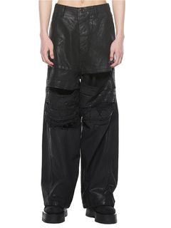 (ͽ)1112ͽ/JULIUSꥦ/10oz DENIM TROUSERS8/BLACK