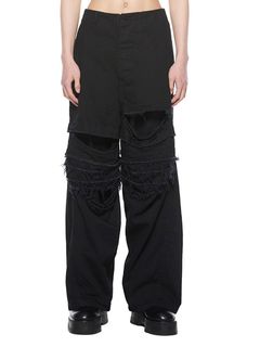 (ͽ)1112ͽ/JULIUSꥦ/10oz DENIM TROUSERS8/BLACK