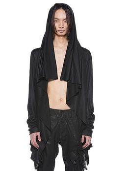 JULIUS����ꥦ��/WOOL SZ JERSEY CUT & SEWN5/BLACK