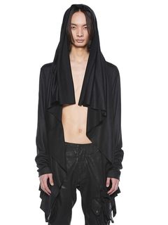 JULIUSꥦ/WOOL SZ JERSEY CUT & SEWN5/BLACK