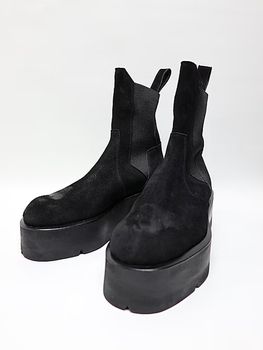 JULIUS����ꥦ��/COW VELOUR FOOT WEAR1/BLACK