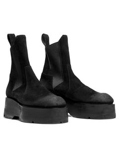 JULIUSꥦ/COW VELOUR FOOT WEAR1/BLACK