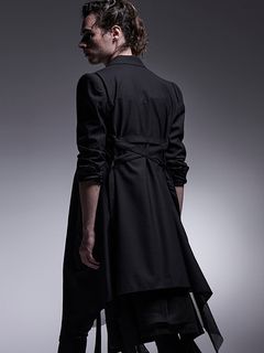 kiryuyrik奦奦/TWS Tropical Long Flare Jacket/Black